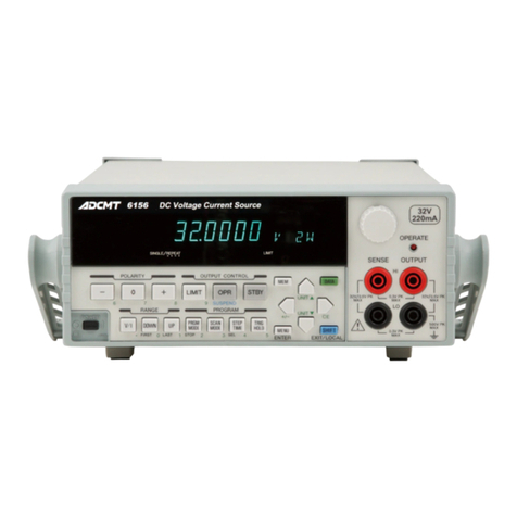 ADCMT 6146 Operation manual