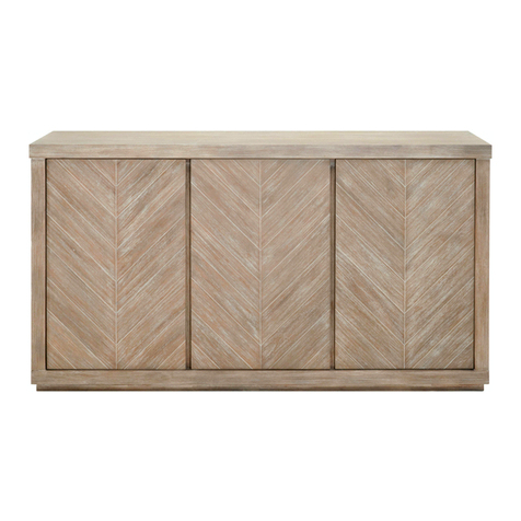 Essentials For Living ADLER SIDEBOARD WITH WOOD TOP User manual