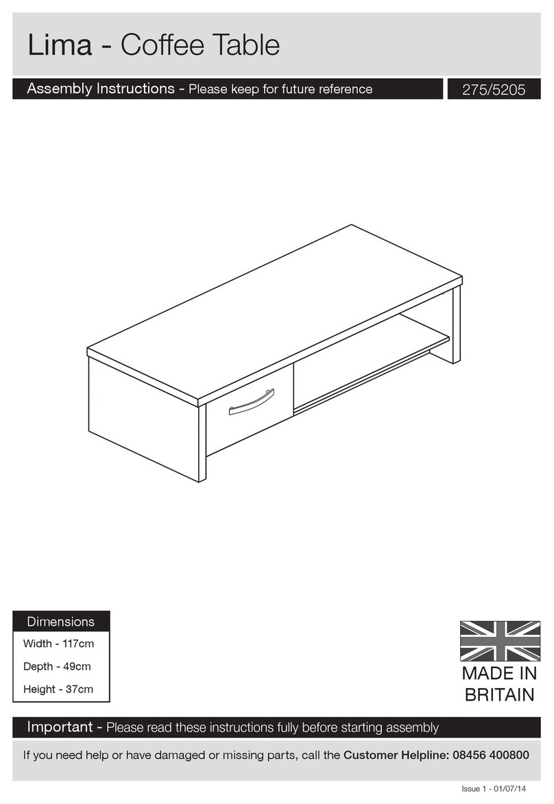 Argos Lima Coffee Table User manual