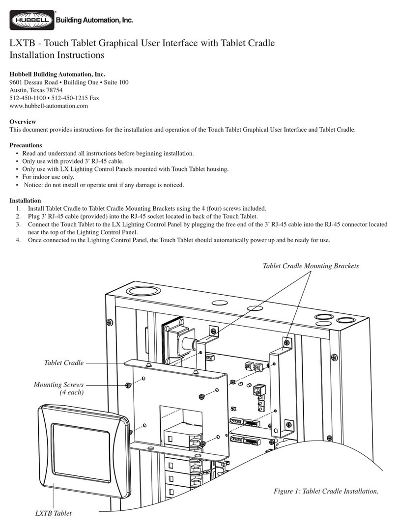 HUBBELL LIGHTING LXTB installation instructions