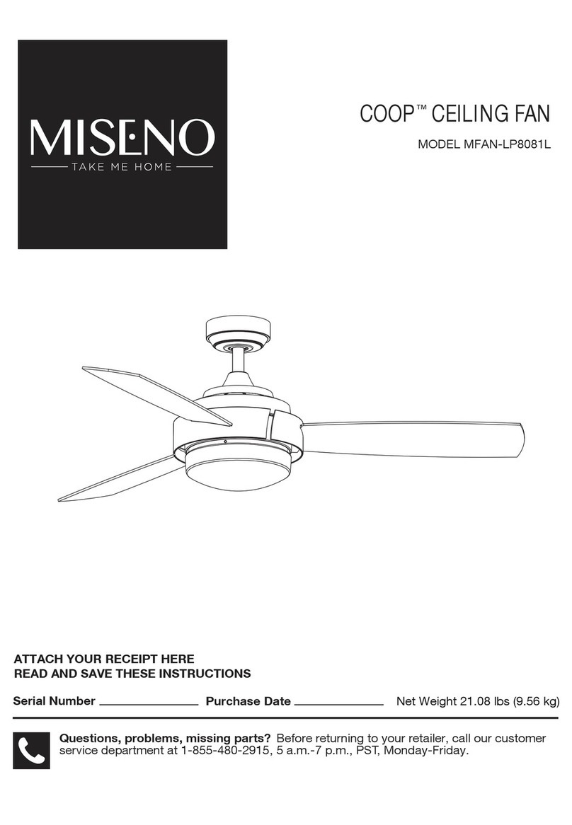 miseno COOP MFAN-LP8081L manual