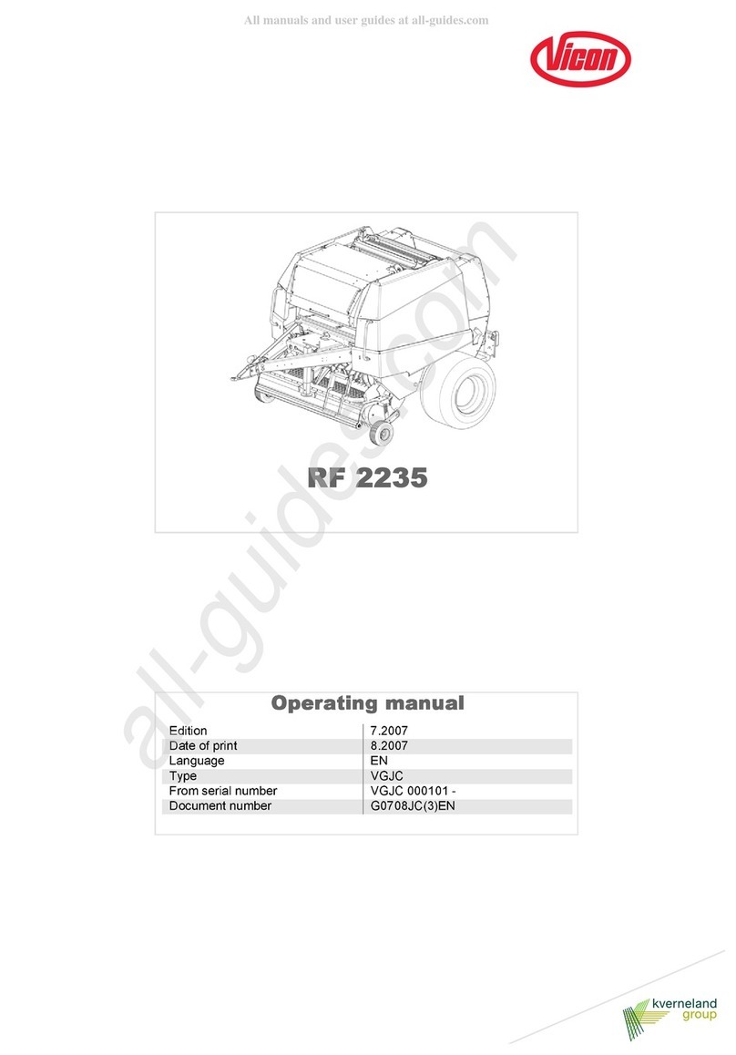 Kverneland Vicon RF 2235 operating manual