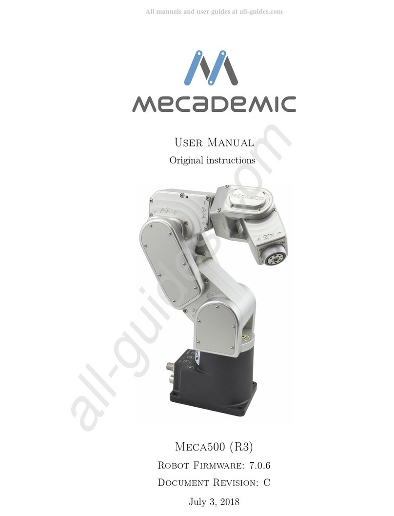 Mecademic Meca500 R3 User manual Mecademic Meca500 R3 User manual