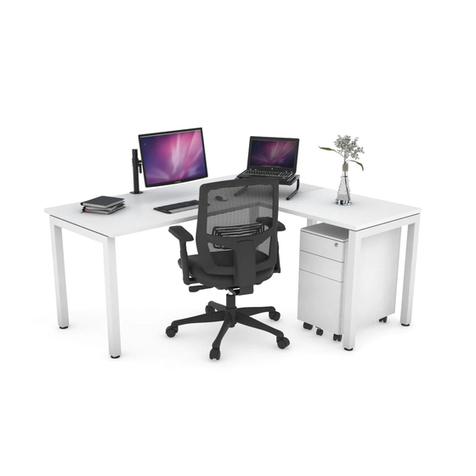 Jason.L Quadro Square L-Shaped Desk User manual