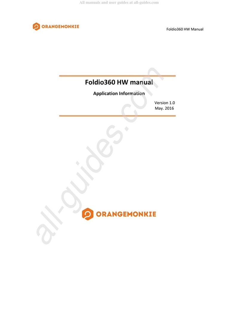 Orangemonkie Foldio360 HW manual