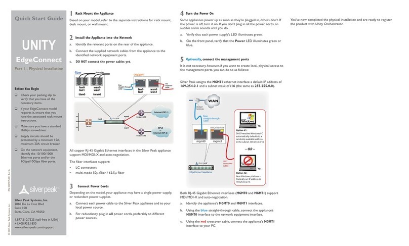 Silver Peak UNITY EdgeConnect User manual