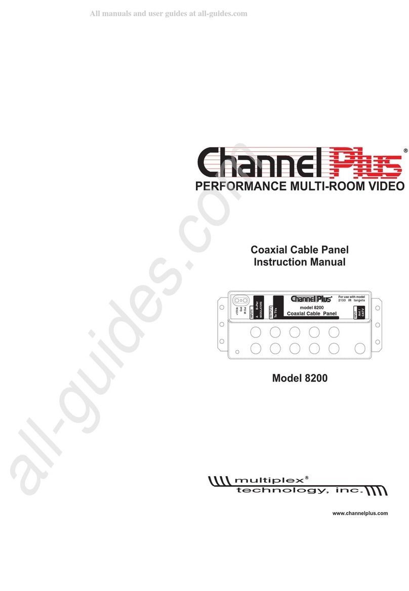 Multiplex Channel Plus 8200 instruction manual