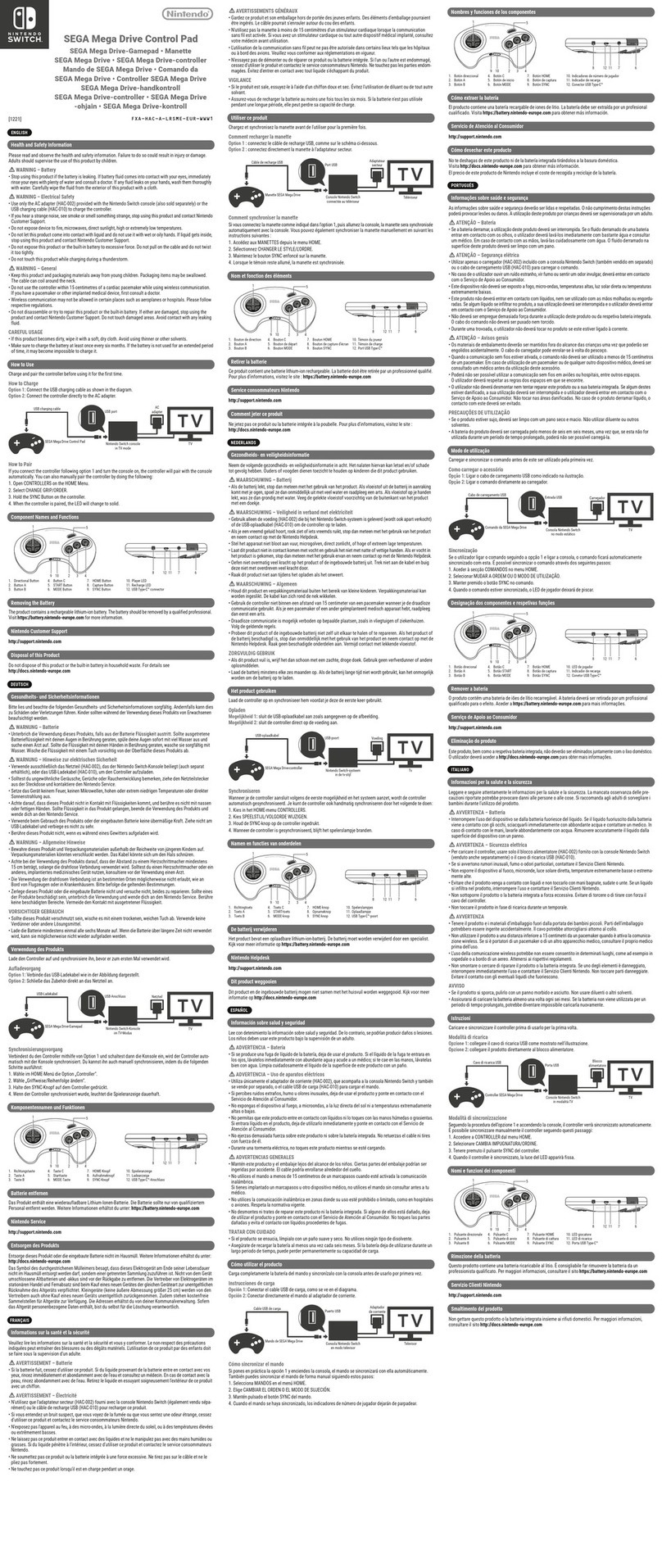 Nintendo Switch HAC-045 User manual