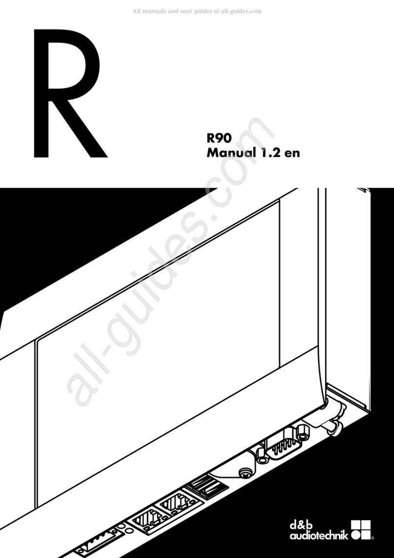 d & b audiotechnik R90 User manual