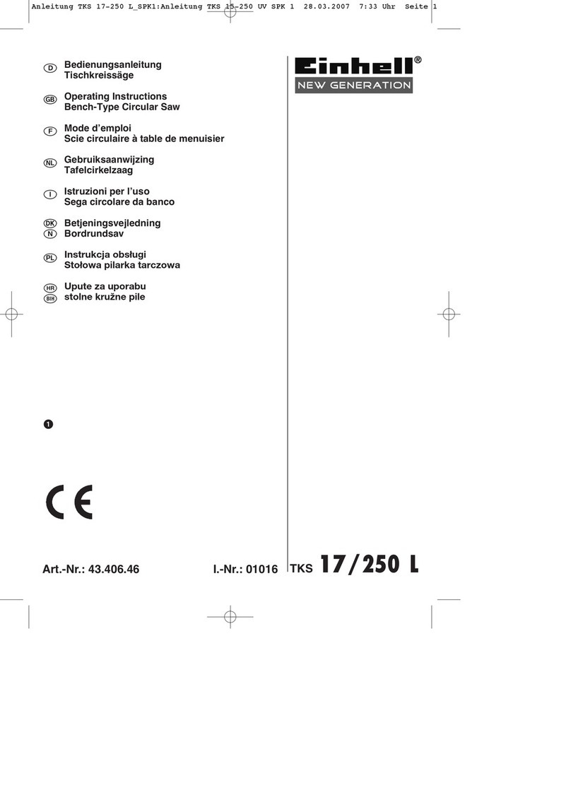 EINHELL New Generation TKS 17/250 L User manual