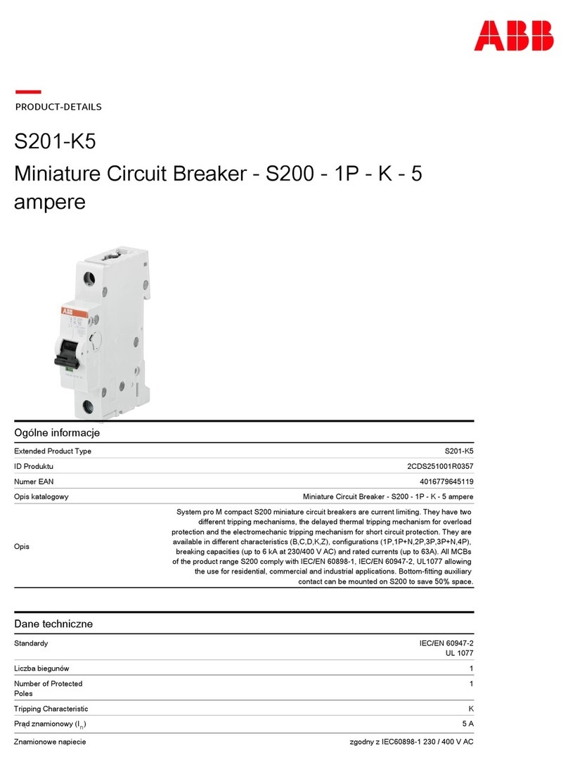 ABB S201-K5 User manual ABB S201-K5 User manual