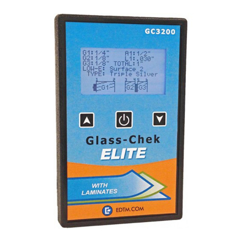 EDTM Glass-Chek ELITE GC3200 User manual