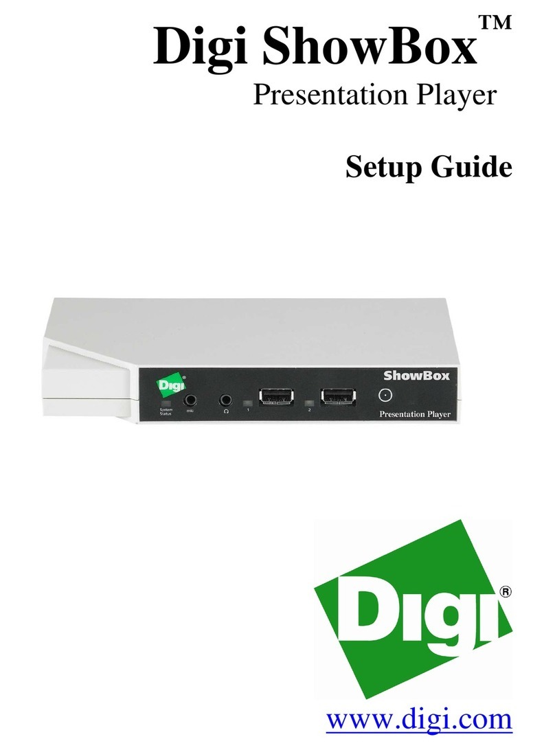 Digi ShowBox CP-DIS-M22-SB Setup guide