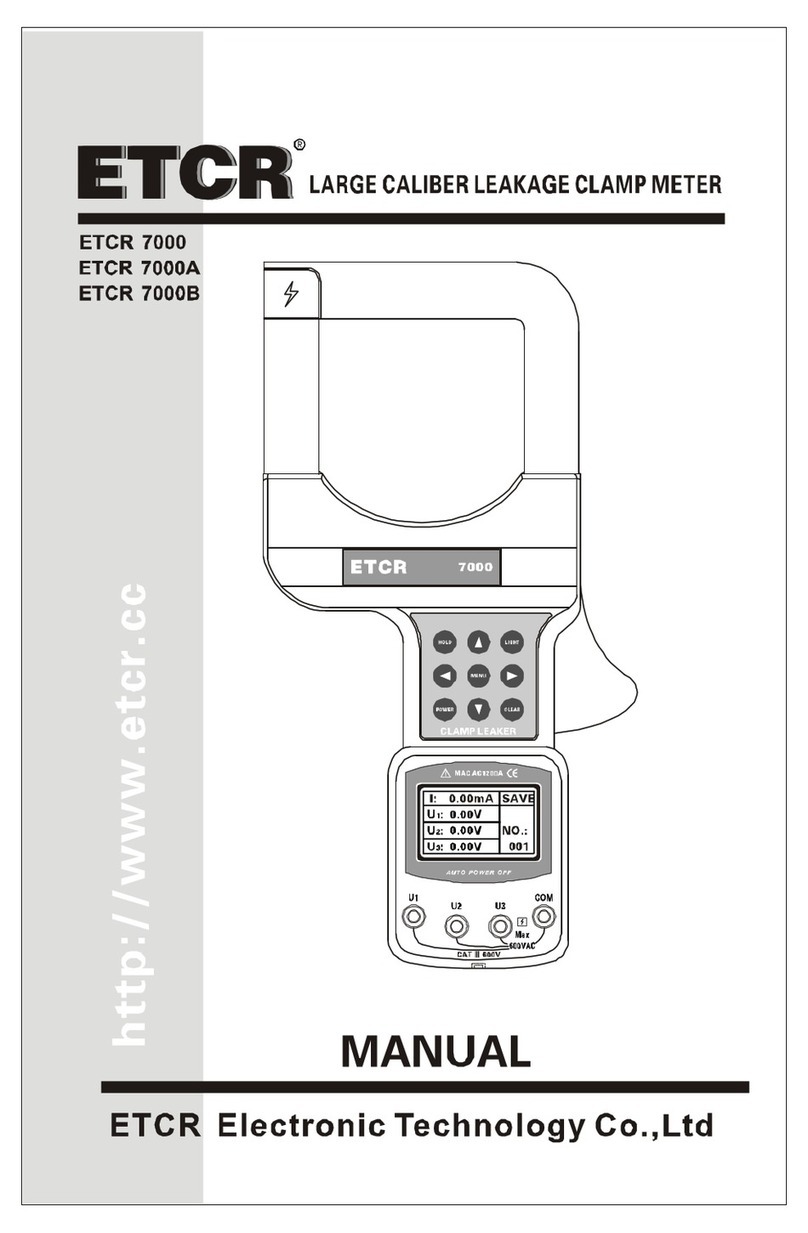 ETCR ETCR 7000 manual