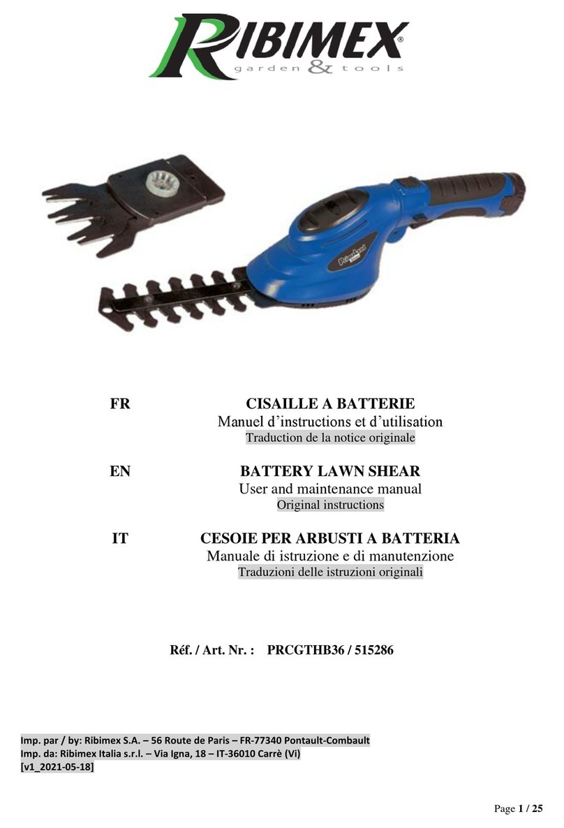 Ribimex PRCGTHB36 User and maintenance manual