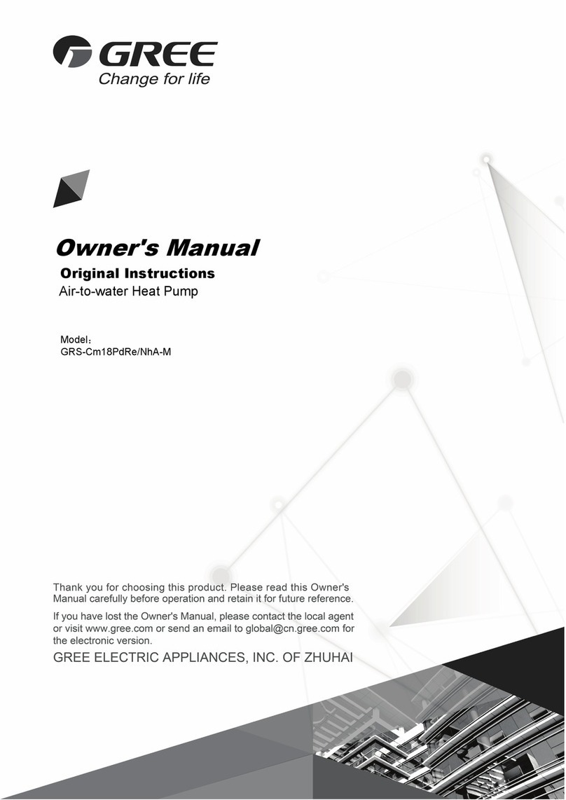 Gree GRS-Cm18PdRe/NhA-M owner's manual Gree GRS-Cm18PdRe/NhA-M owner's manual