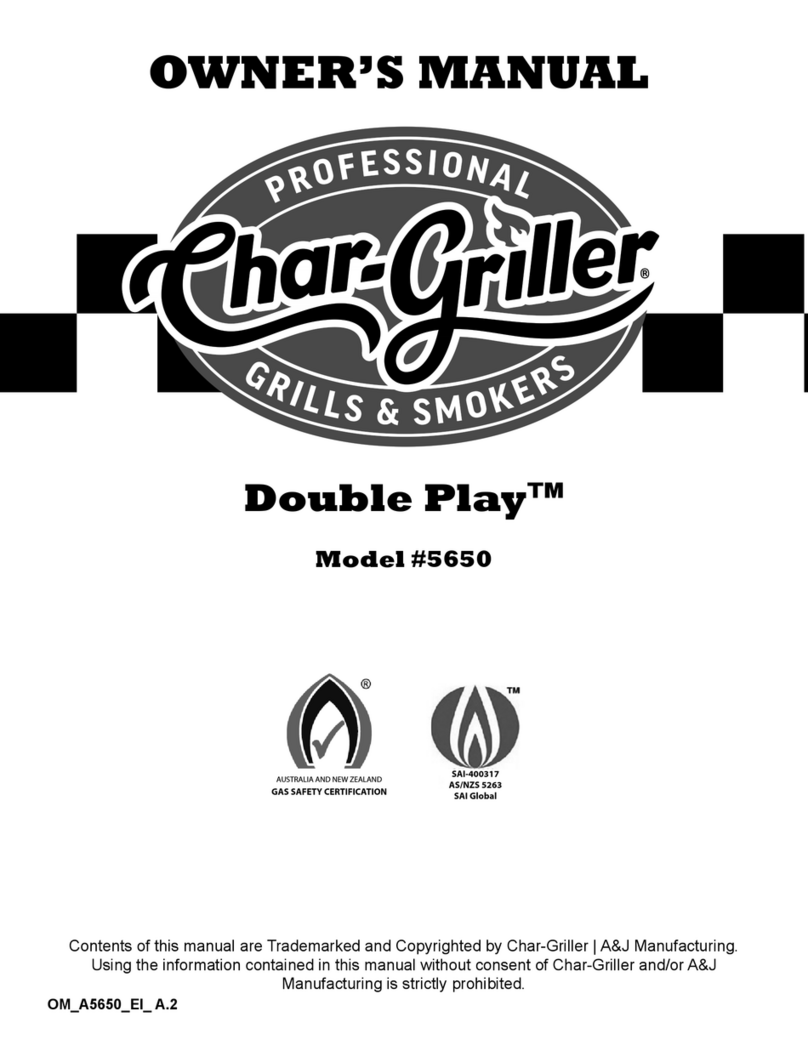 Char-Griller Double Play 5650 owner's manual