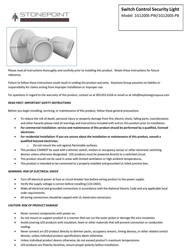 StonePoint 1G1200S-PW User manual