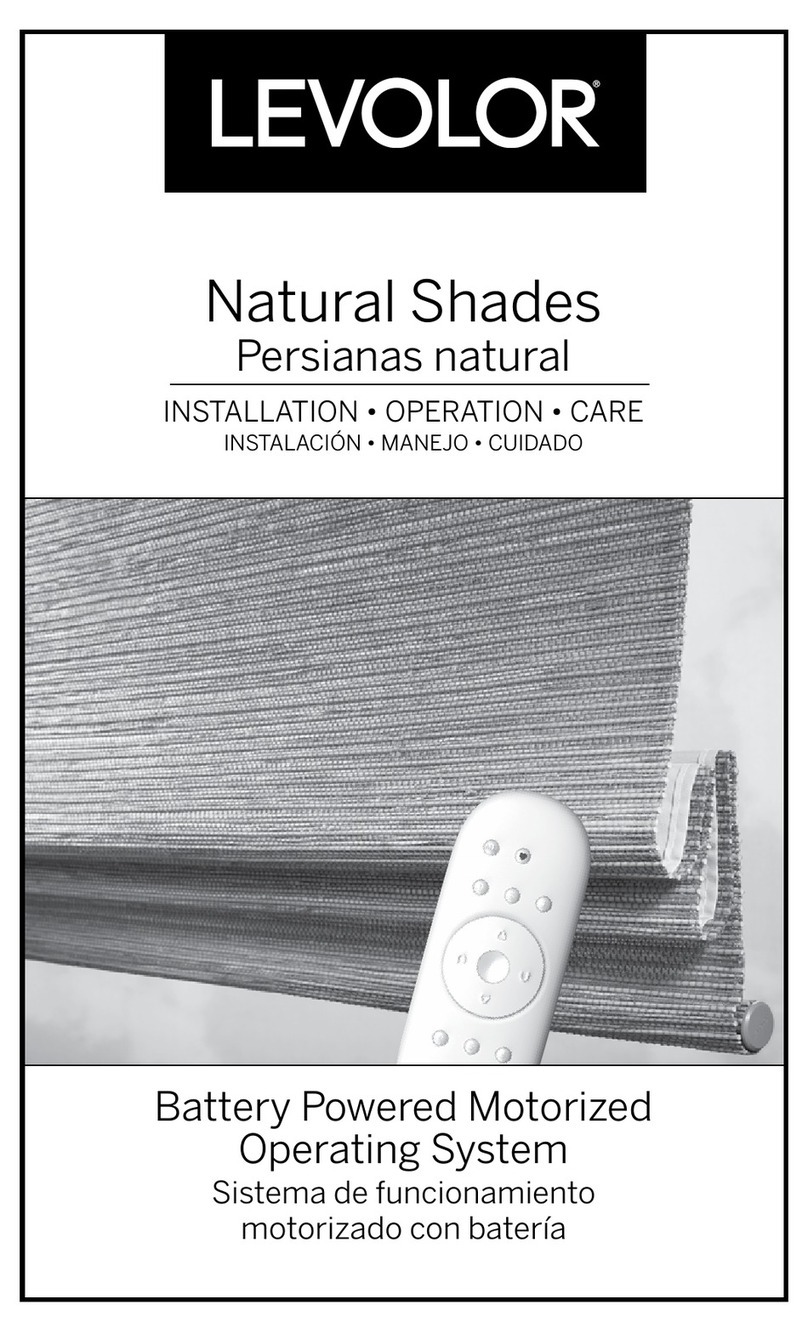 Levolor Natural Shades Remote Control Installation operation care