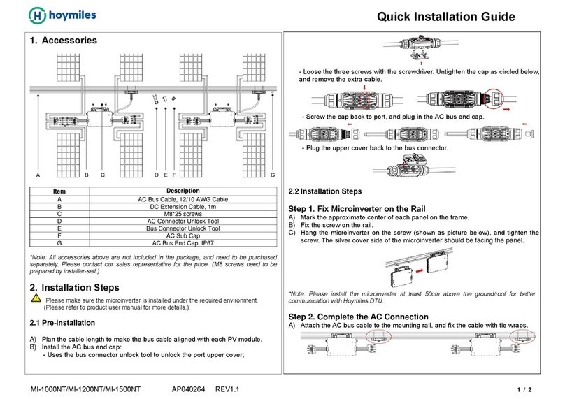 Hoymiles MI-1000NT Quick installation guide