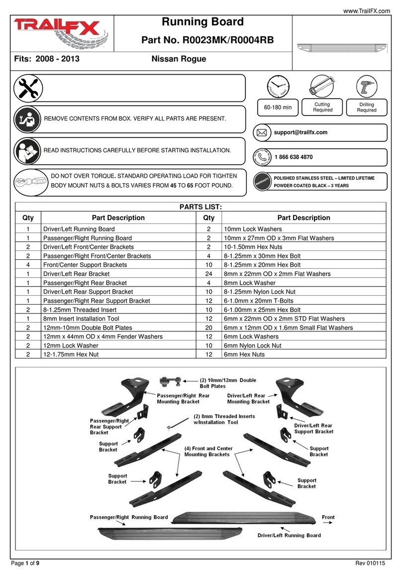 TrailFX R0023MK User manual