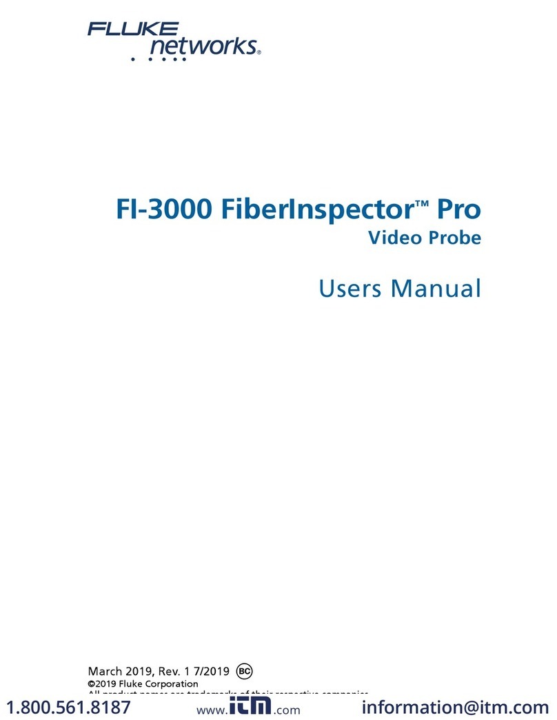 Fluke FiberInspector Pro FI-3000 User manual