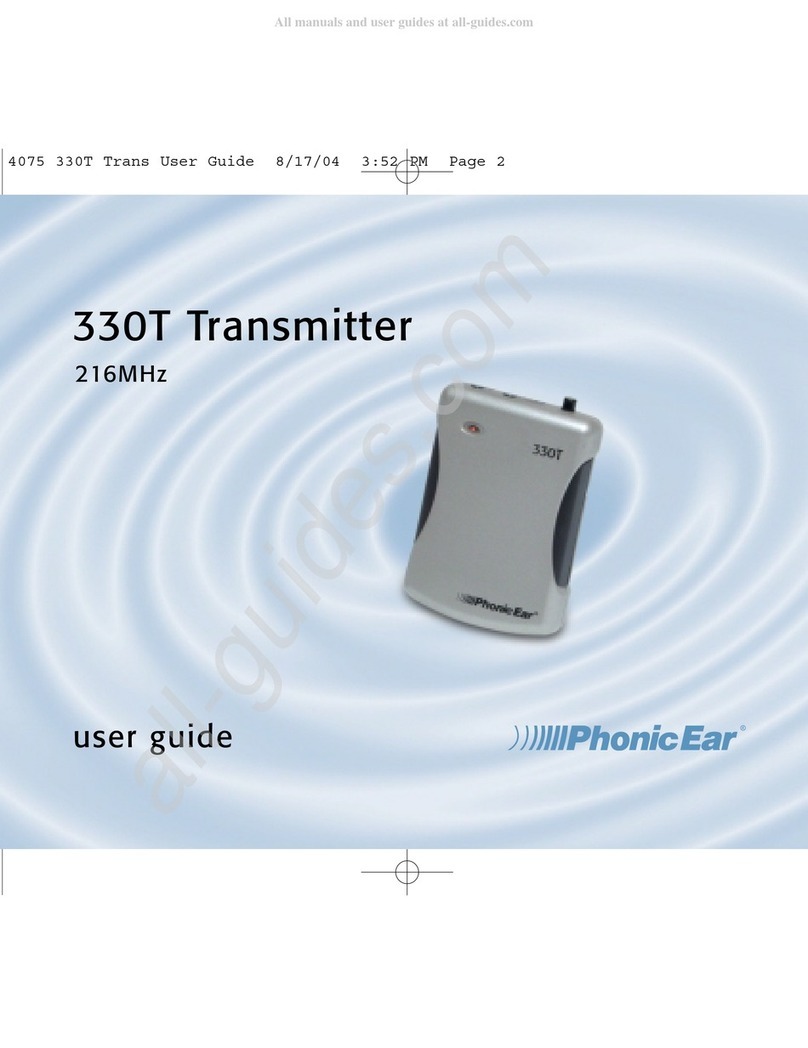 Phonic Ear 330T user guide