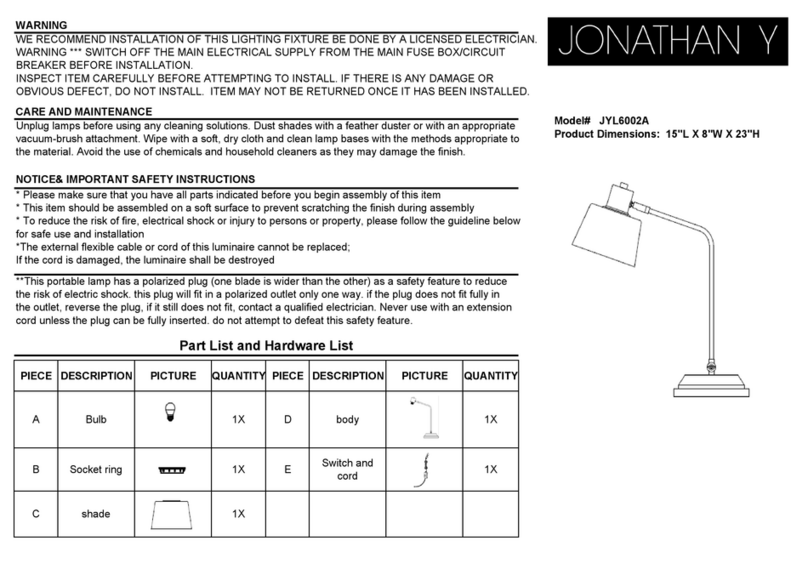 JONATHAN Y JYL6002A User manual