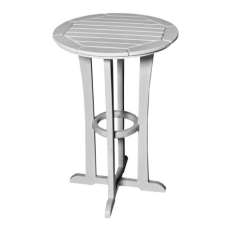 SEASIDE CASUAL FURNITURE ENVIRO WOOD Westport Bistro Tables quick start guide