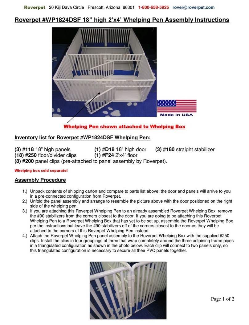 Roverpet WP1824DSF Assembly instructions