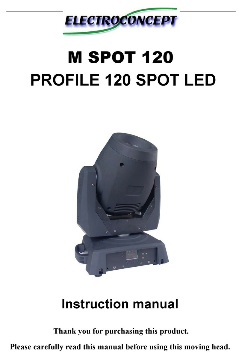 Electroconcept M SPOT 120 instruction manual