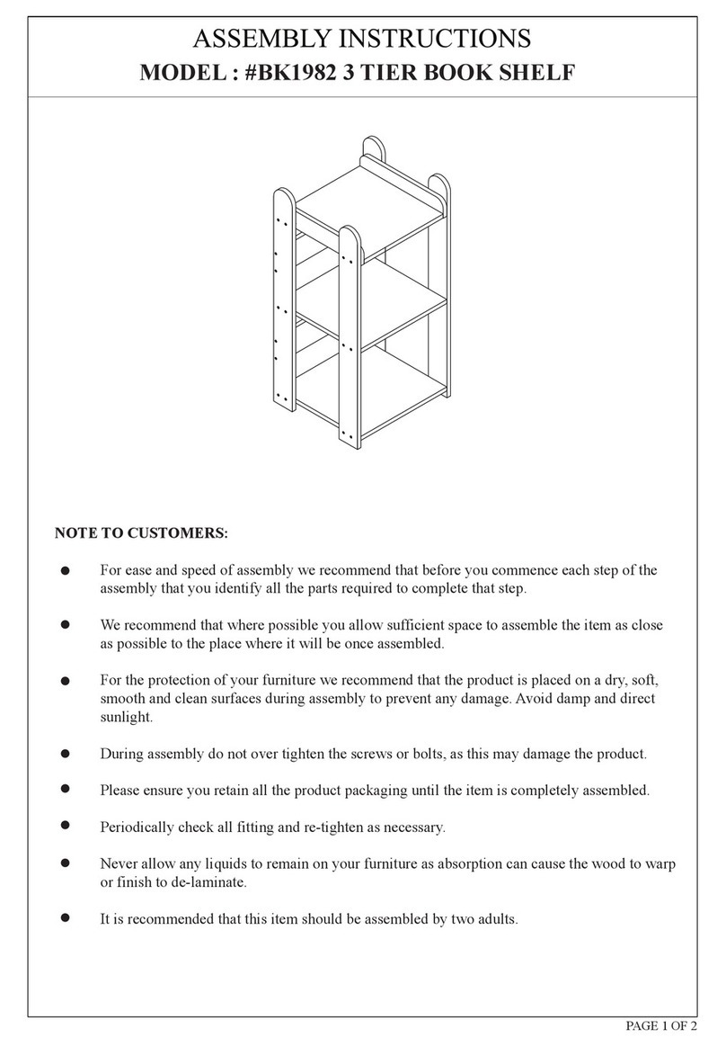 overstock BK1982 Assembly instructions