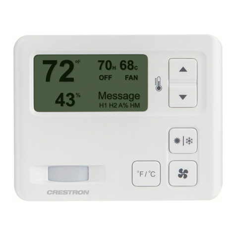 Crestron CHV-TSTAT-FCU-PIR-10-W-T User manual