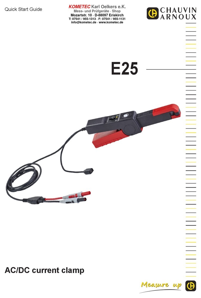 Kometec Chauvin Arnoux E25 quick start guide