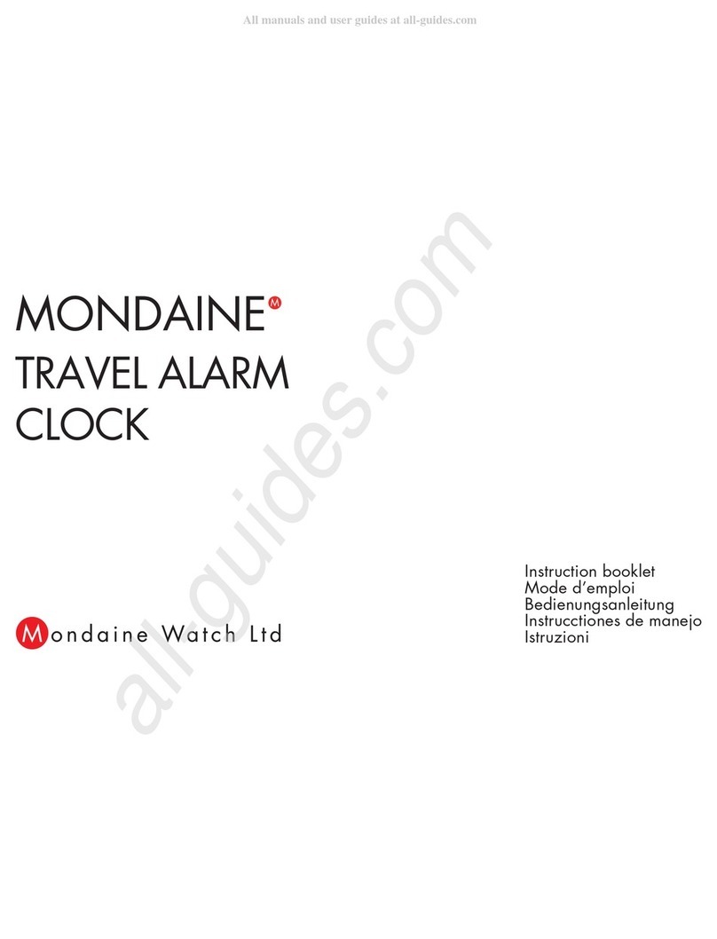 mondaine GGM.D014 Instruction booklet