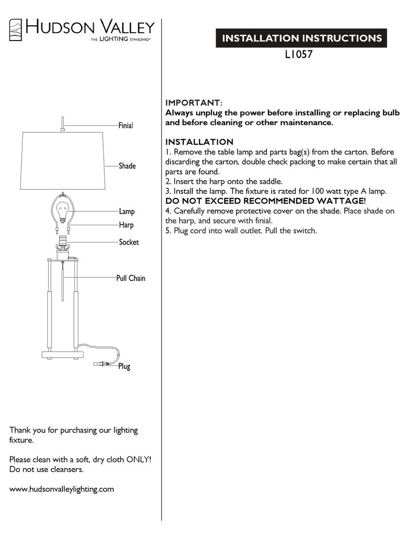 hudson valley RHINEBECK L1057 User manual hudson valley RHINEBECK L1057 User manual