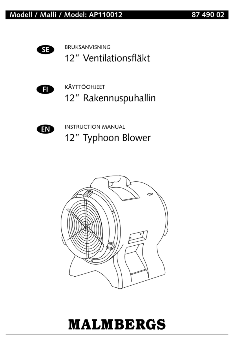 Malmbergs AP110012 instruction manual