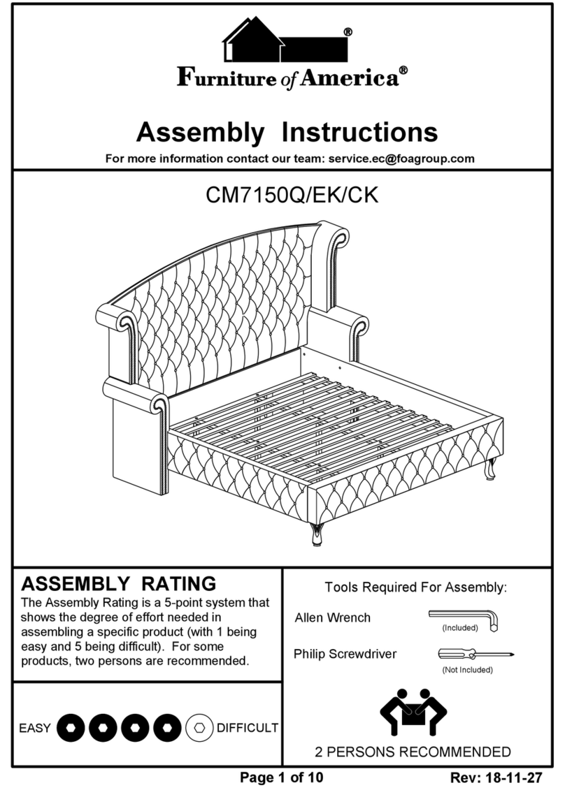Furniture of America CM7150Q Assembly instructions