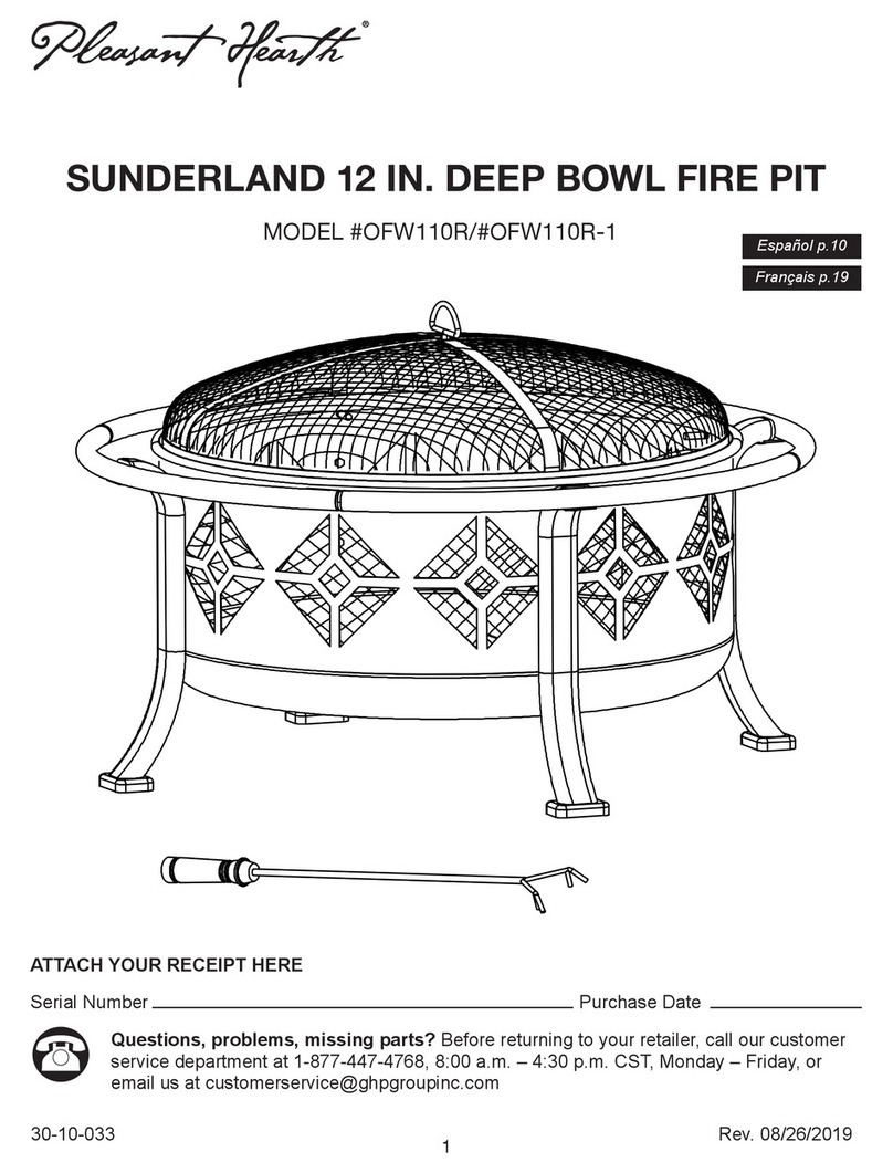 pleasant hearth OFW110R manual