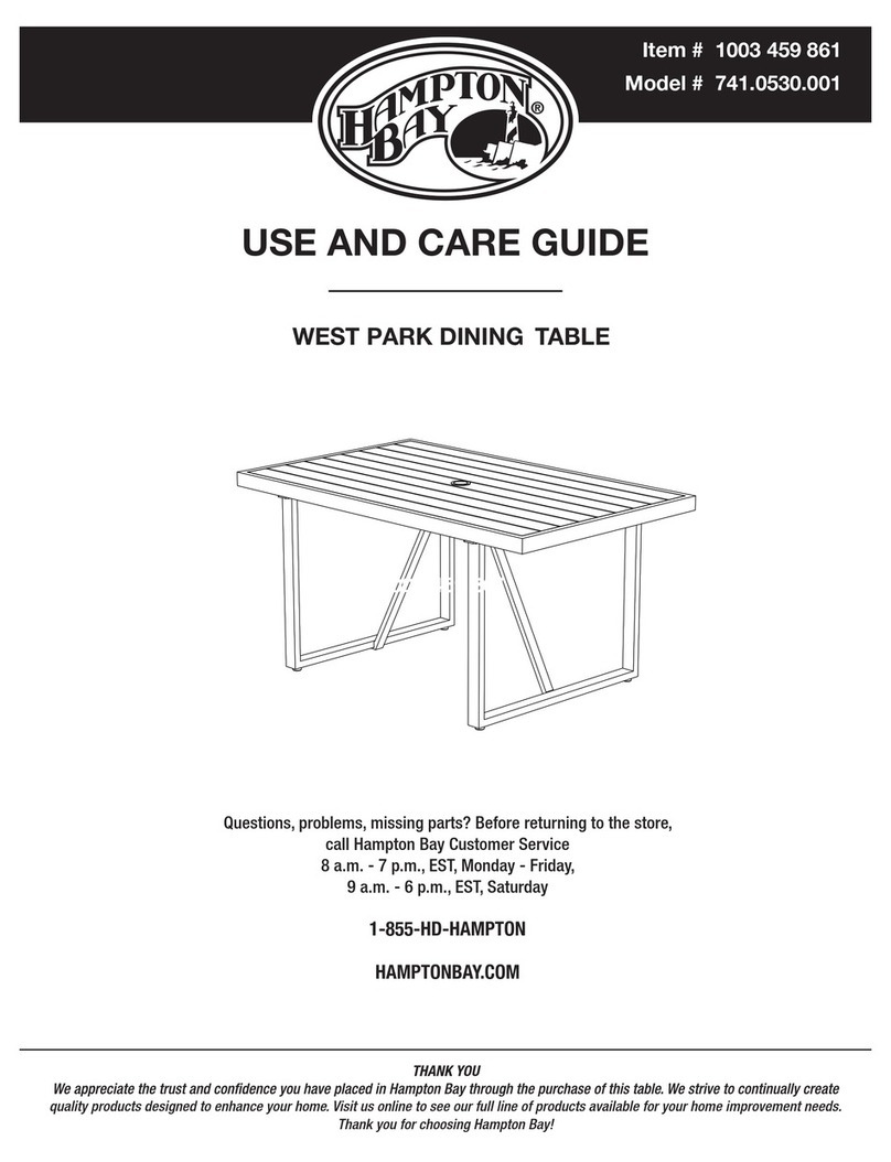 HAMPTON BAY 741.0530.001 User manual
