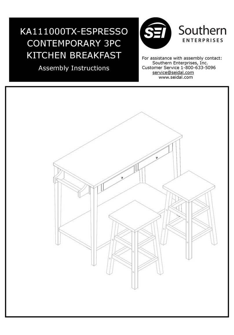 Southern Enterprises KA111000TX Assembly instructions Southern Enterprises KA111000TX Assembly instructions