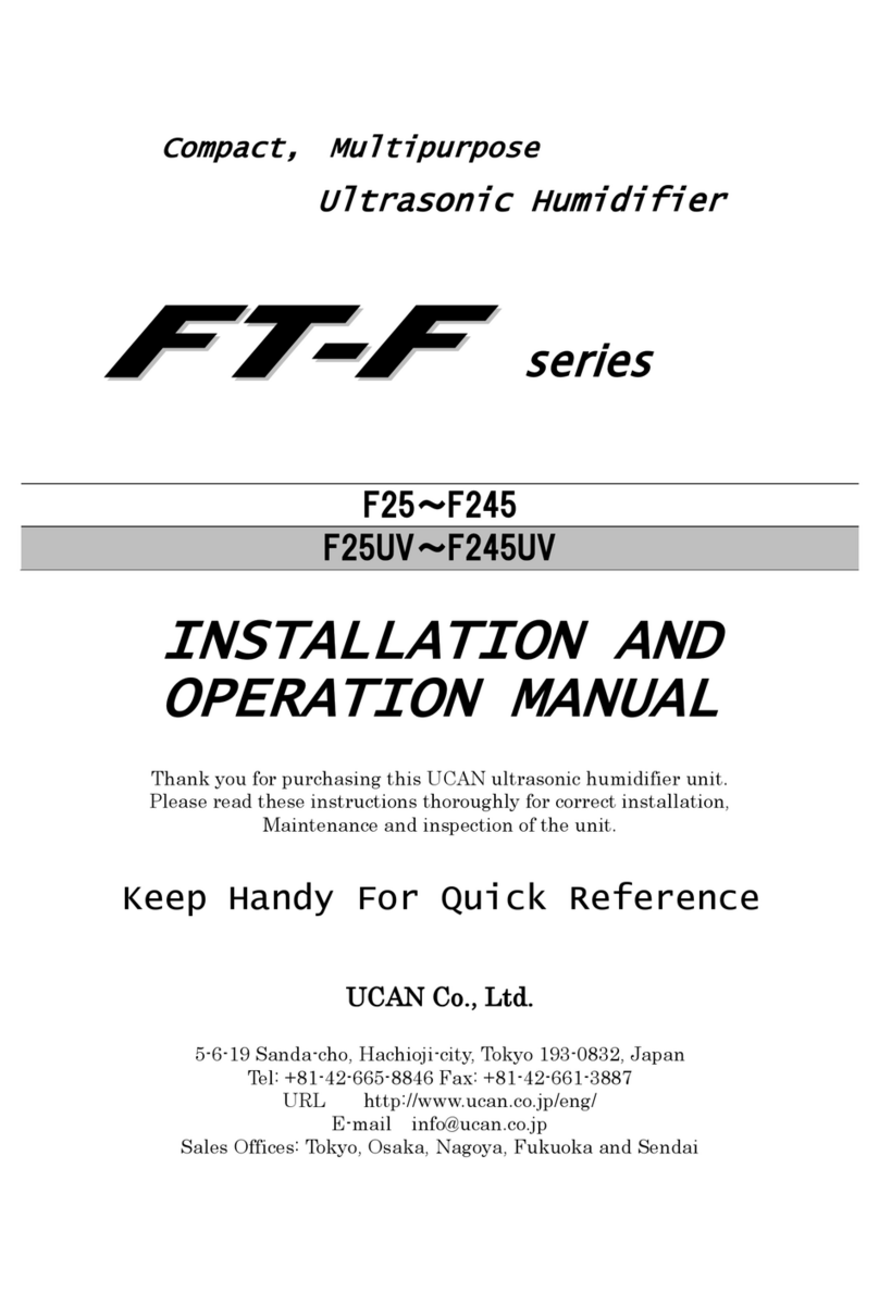UCAN FT-F Series Installation and operation manual