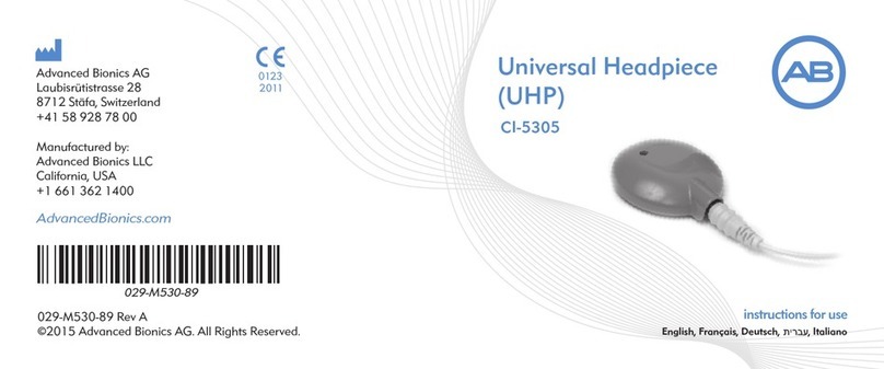 Advanced Bionics CI-5305 User manual Advanced Bionics CI-5305 User manual