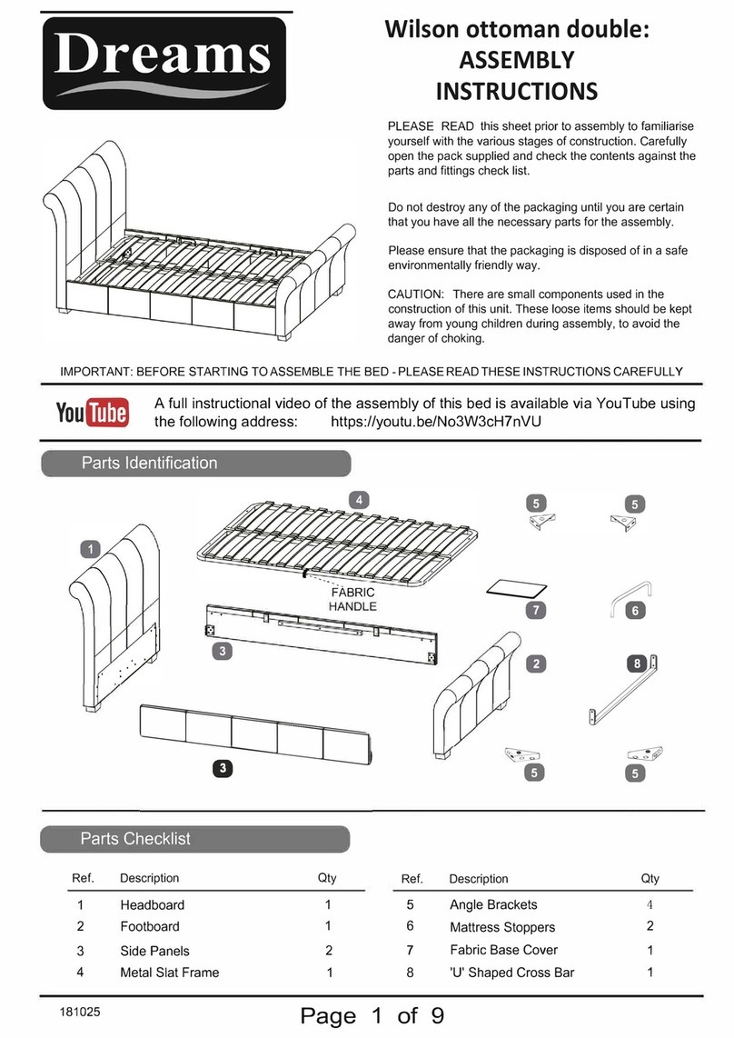 DREAMS Wilson ottoman double Assembly instructions