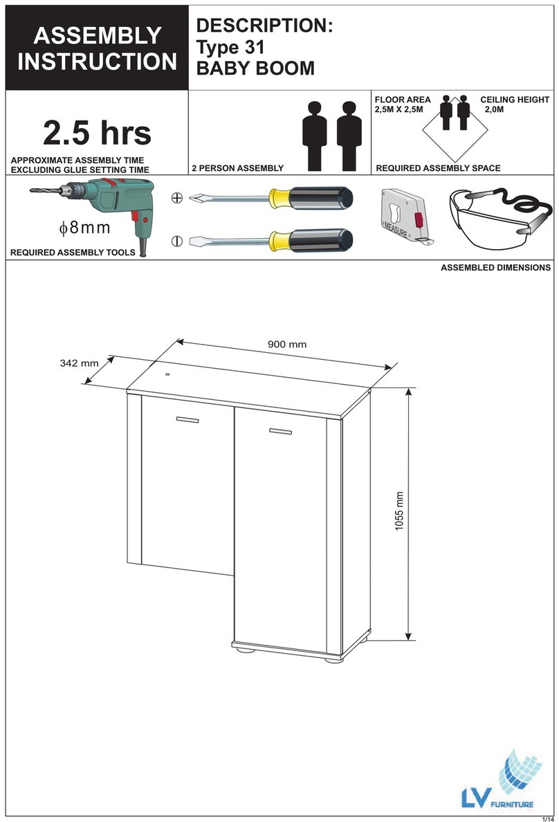 LV Furniture BABY BOOM 31 Assembly instruction LV Furniture BABY BOOM 31 Assembly instruction