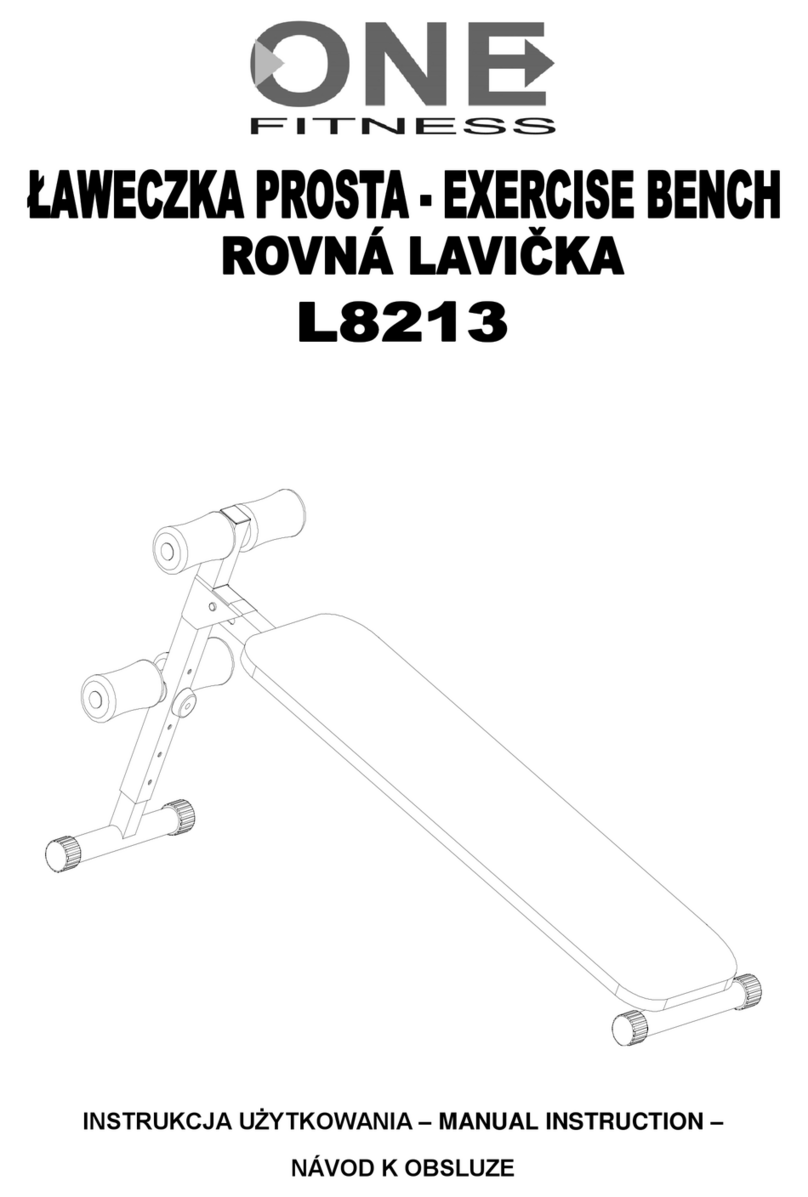 ONE FITNESS L8213 Manual instruction