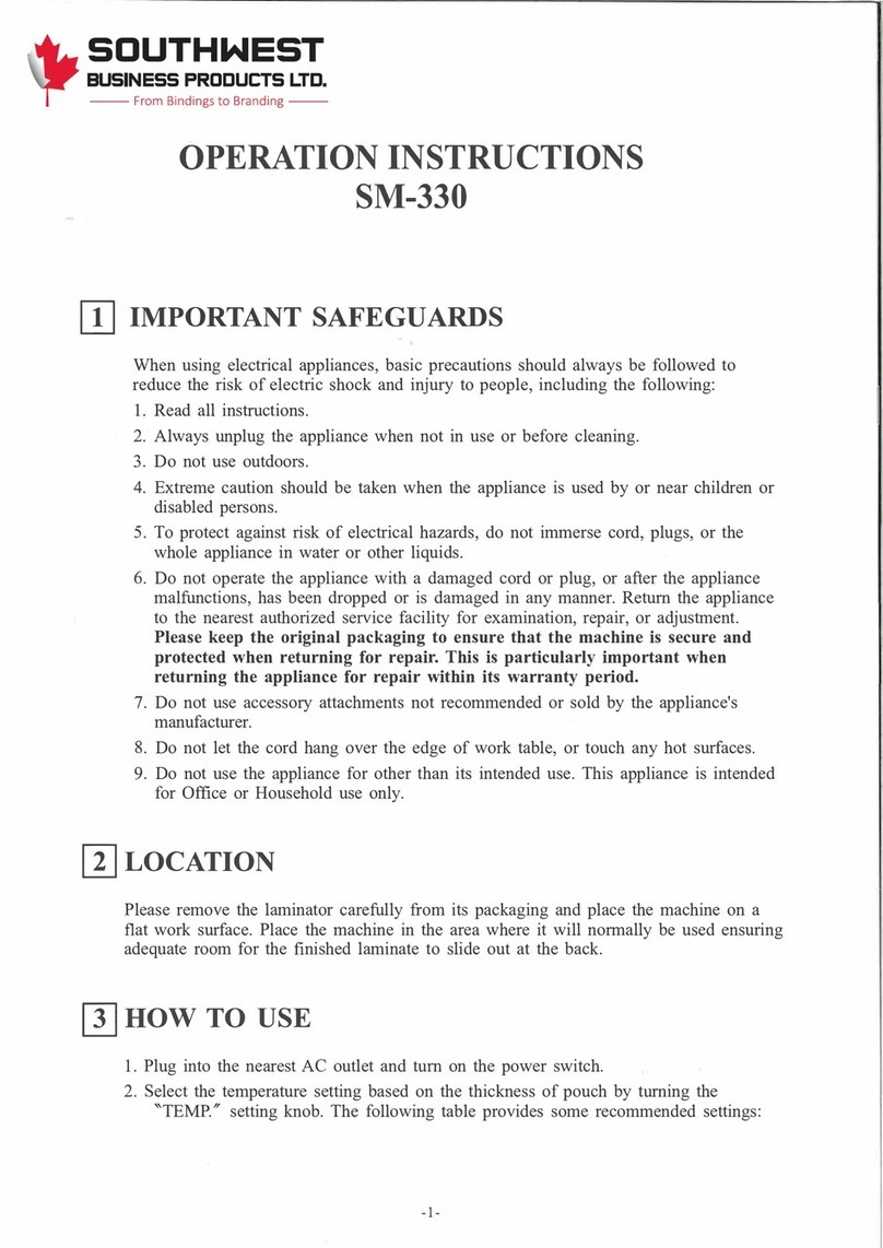 Southwest SM-330 User manual