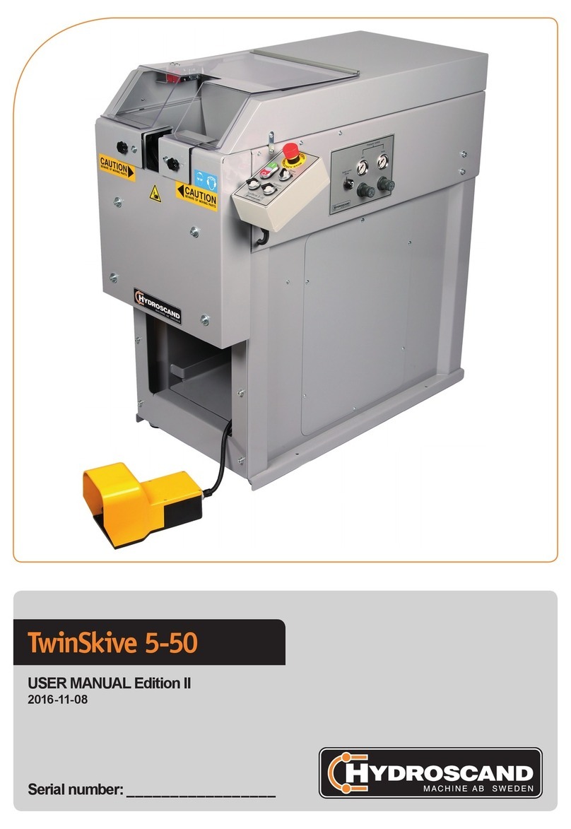 HYDROSCAND TwinSkive 5-50 user manual