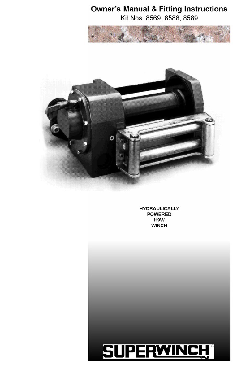 Superwinch 8569 User manual Superwinch 8569 User manual