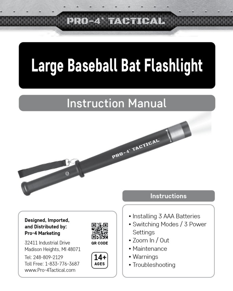 Pro-4 Tactical Large Baseball Bat User manual